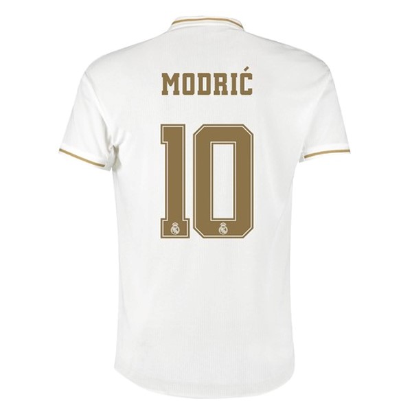 Trikot Real Madrid NO.10 Modric Heim 2019-20 Weiß Fussballtrikots Günstig